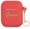 Aksesuāri Mob. & Vied. telefoniem GUESS Guess 
 Apple 
 AirPods 1 / 2 Silicone Charm Heart Collection 
 Red...» 
