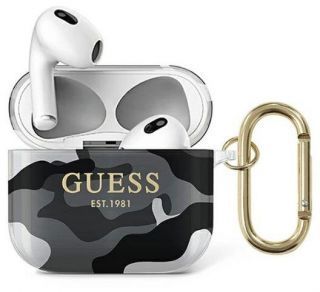 GUESS Guess 
 Apple 
 AirPods 3 cover Camo Collection 
 Black White melns balts