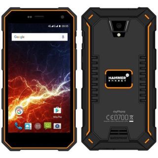 MyPhone HAMMER Energy Dual black  /  orange melns oranžs oranžs