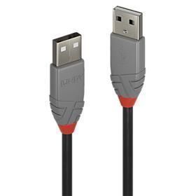 - LINDY 
 
 CABLE USB2 A-A 0.5M / ANTHRA 36691