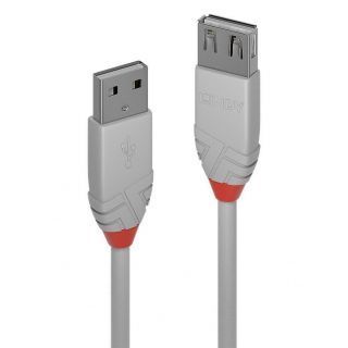 - LINDY 
 
 CABLE USB2 TYPE A 3M / ANTHRA 36714