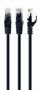 GEMBIRD PATCH CABLE CAT6 UTP 0.25M / PP6U-0.25M / BK