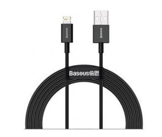 Baseus Superior Fast Charging Data Cable USB-Lightning 2.4A 2m 
 Black melns