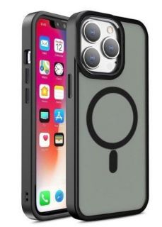 - iLike 
 Apple 
 iPhone 13 MagSafe Color Matte Case 
 Transparent Black melns
