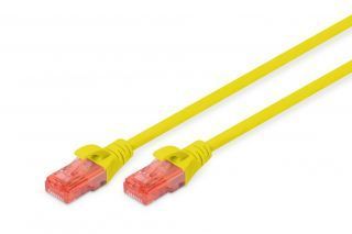 - Digitus 
 
 CAT 6 U-UTP Patch cord, PVC AWG 26 / 7, Modular RJ45 8 / 8 plug, 2 m, Yellow dzeltens
