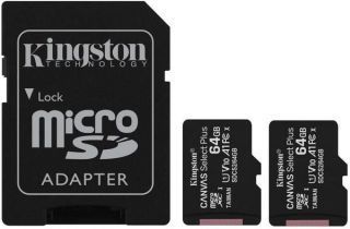 Kingston MEMORY MICRO SDXC 64GB UHS-I / 2PACK SDCS2 / 64GB-2P1A