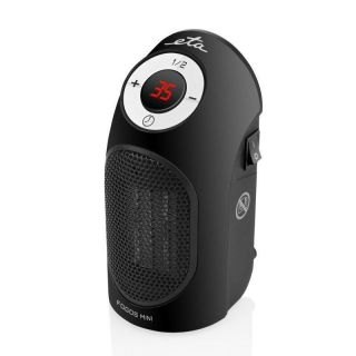 - ETA Heater 162390000 Fogos mini Fan heater, 400 W, Suitable for rooms up to 8 m², Black