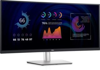 DELL LCD P3424WE 34'' IPS WQHD / 3440x1440 / DP,HDMI,USB-C,USB / Silver, Black