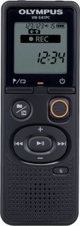 Olympus&nbsp;Digital Voice Recorder  OM branded  VN-541PC Segment display 1.39', WMA, Black