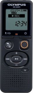 Olympus&nbsp;Digital Voice Recorder  OM Branded  VN-540PC Segment display 1.39', WMA, Black