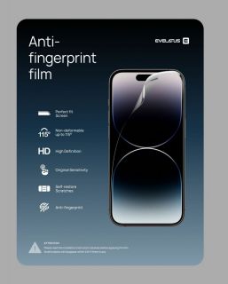 Evelatus Universal 
 Premium HD Strong Anti-fingerprint film hydrogel screen protector 
 Clear