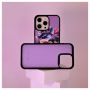 Evelatus Apple iPhone 15 Pro Wallet and Slim Cover Case Purple