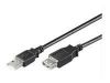 Datoru monitori&nbsp;-&nbsp;Goobay USB 2.0 Hi-Speed Extension Cable, Black&nbsp;