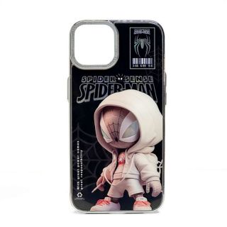-&nbsp;iLike Apple iPhone 14 PC Silicone Case Spider Sense Black Silver