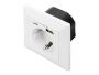 - Digitus Safety Plug for Flush Mounting with 1 x USB Type-C, 1 x USB A