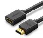 - cable HDMI extension cable (female) - HDMI (male) 19 pin 1.4v 4K 60Hz 30AWG 2m black (10142) Black