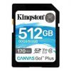 Aksesuāri datoru/planšetes Kingston MEMORY SDXC 512GB UHS-I / SDG3 / 512GB 