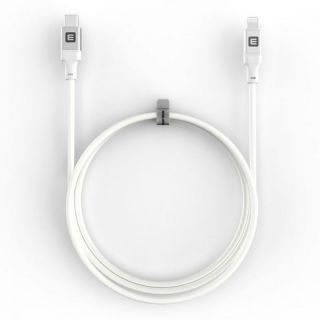 Evelatus&nbsp;USB C to Lightning Cable 2.0M 60W  MFI09  Aluminum housing braiding White