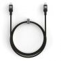 Evelatus USB C to C Cable 2M 60W  /  20V3A Aluminum housing braiding Black