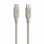 Evelatus USB C to USB C Silicone Cable 1.2M 60W  /  20V3A Warm Gray