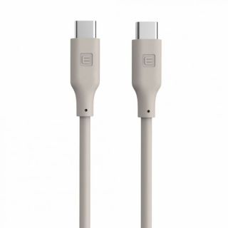 Evelatus&nbsp;USB C to USB C Silicone Cable 1.2M 60W  /  20V3A Warm Gray