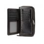 Universal Multifunctional Wallet Wristband Leather Black