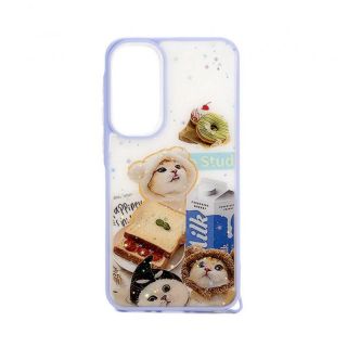 -&nbsp;iLike Samsung Galaxy A55 EPOXY CARTOON COVER White Blue