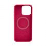 Evelatus Apple iPhone 15 Pro Max Premium Magsafe Soft Touch Silicone Case New Function Rose Red