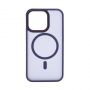 Evelatus Evelatus Apple iPhone 14 Pro Max Hybrid Case With MagSafe PC+TPU Deep Purple
