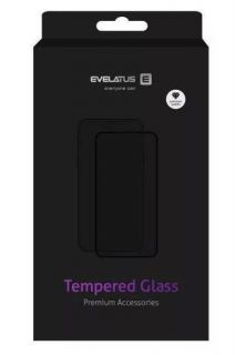 Evelatus Evelatus Xiaomi Poco X6 Pro 2.5D Full Cover Japan Glue Glass Anti-Static Black melns
