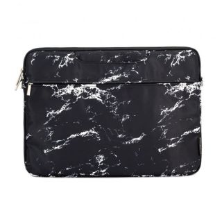 -&nbsp;iLike 15-16 Inches Fabric Laptop Bag With Strap Marble Black