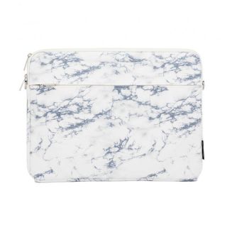 -&nbsp;iLike 15-16 Inches Fabric Laptop Bag With Strap Marble White