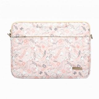 -&nbsp;iLike 13-14 Inches Fabric Laptop Bag With Strap Flower Pink