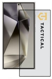 - Tactical Samsung Galaxy S24 Ultra Glass Shield 5D Black melns