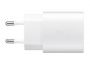 Samsung MOBILE CHARGER WALL 25W / WHITE EP-TA800XWEGWW balts