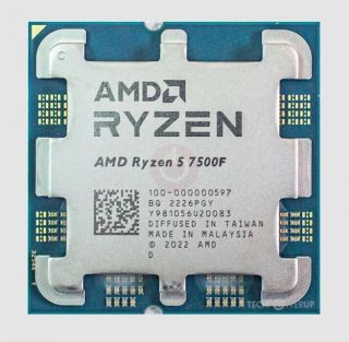AMD CPU||Desktop|Ryzen 5|7500F|3700 MHz|Cores 6|6MB|Socket SAM5|65 Watts|OEM|100-000000597