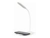 Portatīvie datori&nbsp;GEMBIRD&nbsp;TA-WPC10-LED-01-W Desk lamp with wireless charger, White&nbsp;