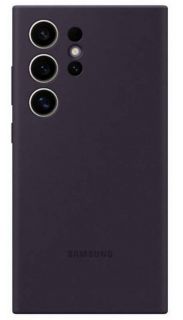 Samsung Samsung - Galaxy S24 Ultra Dark Silicone Cover Violet