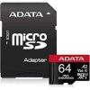 Аксессуары компютера/планшеты Adata MEMORY MICRO SDXC 64GB W / ADAP. / AUSDX64GUI3V30SHA2-RA1 USB cable