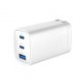 65W Max Fast Charger CN USB-C1 / USB-C1 / USB-A ETC10 White