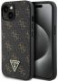 GUESS iPhone 15 4G Triangle Metal Logo Black
