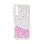 - iLike Samsung Galaxy A55 Silicone Case Water Glitter Light Pink
