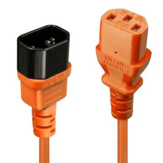-&nbsp;LINDY CABLE POWER IEC EXTENSION 0.5M / ORANGE 30473