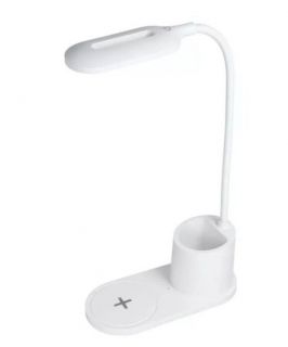 -&nbsp;CP X2W 2in1 10W Universal Smartphone Wireless Qi Charger + Flexible Desk Lamp with pen holder White