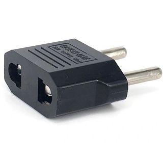 -&nbsp;iLike CNUS Power Socket adapter USA  /  CN 2-pin to Euro 2pin Black