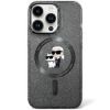 Аксессуары Моб. & Смарт. телефонам - iPhone 13 Hardcase Karl&Choupette Glitter MagSafe Black Защитное стекло
