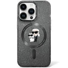 - iPhone 13 Hardcase Karl&Choupette Glitter MagSafe Black