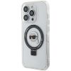 Aksesuāri Mob. & Vied. telefoniem - iPhone 15 Pro Hardcase Ring Stand Karl Head MagSafe Transparent Citas