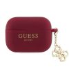 Aksesuāri Mob. & Vied. telefoniem GUESS Airpods Pro Case Silicone Classic Logo Gold With 4G Charm Magenta 