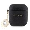 Aksesuāri Mob. & Vied. telefoniem GUESS Airpods 1/2 Case Fixed Glitter With Heart Diamond Charm Black 